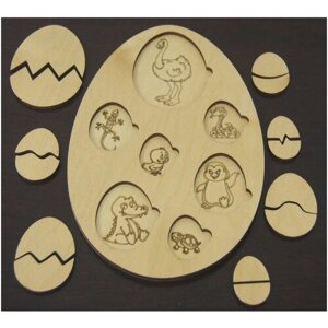 Сортер яйца для малышей, развивающий деревянный яйца сортер Монтессори в Москве от компании М.Видео