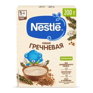 Каша Nestlé безмолочная гречневая гипоаллергенная, с 4 месяцев в Москве от компании М.Видео