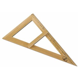 Треугольник для классной доски (треугольник классный) деревянный 60х30х40 см прямоугольный, 2 шт в Москве от компании М.Видео