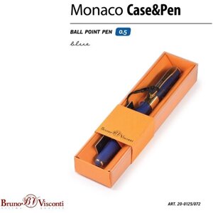 Ручка шариковая автоматическая Bruno Visconti, 0,5 мм, синяя, в футляре, Monaco (темно-синий корпус), Арт. 20-0125/072 в Москве от компании М.Видео