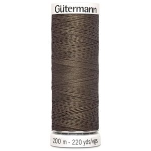 01 Нить Sew-all для всех материалов, 200м, 100% п/э Гутерманн 748277 (467 бледно-коричневый) 5 шт