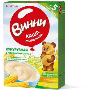 Каша Винни молочная кукурузная с пребиотиками, с 5 месяцев, 200 г в Москве от компании М.Видео