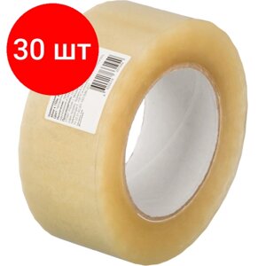 Комплект 30 штук, Клейкая лента упаковочная 48ммх150мх47мкм, прозрачная в Москве от компании М.Видео