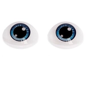 Глаза, набор 10 шт, размер 1 шт: 11,6x15,5 мм, цвет серо-голубой в Москве от компании М.Видео