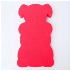 Подкладка - матрасик из поролона, для купания макси «Мишка», цвет красный/розовый в Москве от компании М.Видео