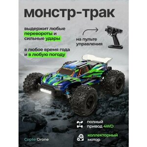 Радиоуправляемая машина монстр MJX Hyper Go 16108 Orange 1:16 4WD RTR MJX-16108-GREEN в Москве от компании М.Видео