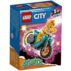 Конструктор LEGO City 60310 Трюковый мотоцикл с цыплёнком, 10 дет. в Москве от компании М.Видео