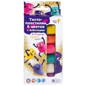 Тесто-пластилин ( набор 6 цветов ) с блёстками  TA1091 5113743 в Москве от компании М.Видео