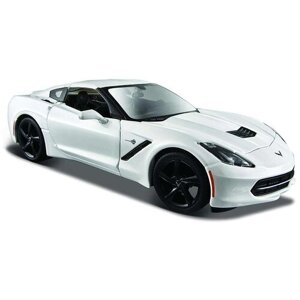 Maisto "Машинка белая - Chevrolet Corvette Stingray Coupe 2014г 1:24" в Москве от компании М.Видео