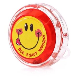 Funny toys Йо-Йо «Всё будет хорошо», шарики внутри, d=4,7 см, цвета микс в Москве от компании М.Видео