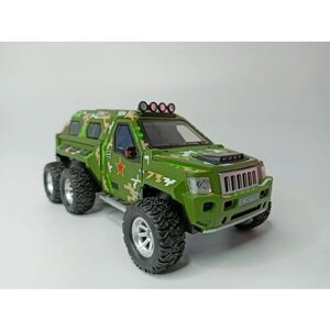 Модель автомобиля Джип G. Patton GX коллекционная металлическая игрушка масштаб 1:24 зеленый в Москве от компании М.Видео