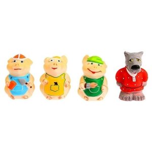 Набор резиновых игрушек «Три поросёнка» в Москве от компании М.Видео