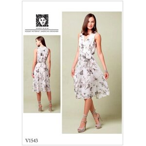 Выкройка VOGUE №1543 Платье с V-образным вырезом в Москве от компании М.Видео
