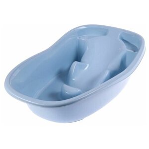 Ванна детская со сливом, цвет: светло-голубой, 38 л Пластишка 431315531