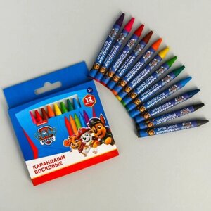 Восковые карандаши Paw Patrol, набор 12 цветов, высота - 8см, диаметр - 0,8 см 5290040 в Москве от компании М.Видео