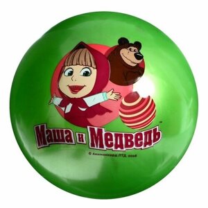 Мяч «Маша и Медведь», с наклейкой, ПВХ, 23 см в Москве от компании М.Видео