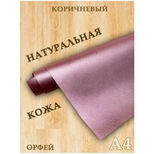 Кожа натуральная/Формат А4/Кожа Орфей 1,2-1,4мм цв. коричневый в Москве от компании М.Видео