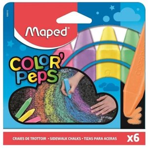 Maped Мел асфальтный Color'Peps, 6 шт в Москве от компании М.Видео
