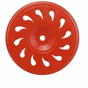 Летающая тарелка фрисби, диск для подвижных игр, красный цвет, вертушка игрушка для ребенка диаметр 20 см в Москве от компании М.Видео