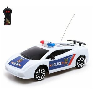 Машина радиоуправляемая «Полицейский патруль», работает от батареек, цвет бело-синий в Москве от компании М.Видео