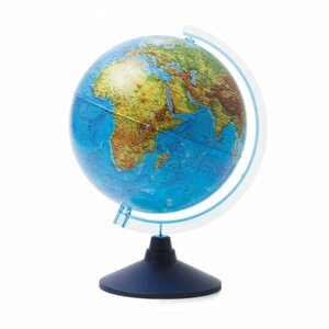 Глобус диаметр Ø 25 см, карта физическая, без подсветки, пластик в Москве от компании М.Видео