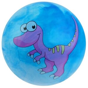 Мяч детский «Динозаврики», d=25 см, 60 г, цвет голубой, рисунок микс в Москве от компании М.Видео
