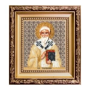 Вышивка бисером Икона святого Тарасия епискрпа Константинопольского 9x11 см в Москве от компании М.Видео