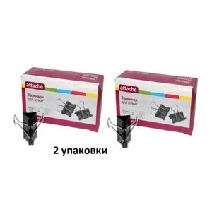 Зажимы для бумаг 51 мм (2 упаковки по 12 шт) в Москве от компании М.Видео