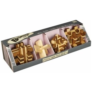 Набор головоломок Professor Puzzle Bamboozlers - Set of 4 (BZ1060) 4 шт. коричневый в Москве от компании М.Видео