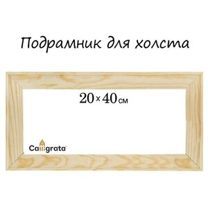 Calligrata Подрамник для холста Calligrata, 1.8 x 20 x 40 см, ширина рамы 36 мм, сосна в Москве от компании М.Видео