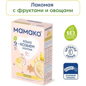 Каша мамако пшеничная с грушей и бананом на козьем молоке, 200г в Москве от компании М.Видео