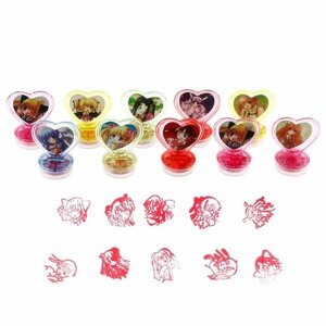 Печать цветная в форме сердечка «Аниме», набор 10 шт. в Москве от компании М.Видео