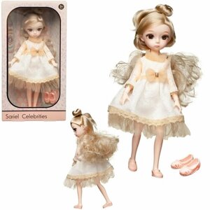 Кукла Junfa в бело-золотом платье 25 см WJ-37768 в Москве от компании М.Видео