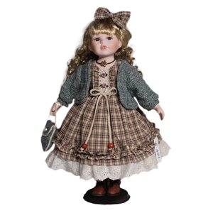 Кукла фарфоровая 16' на подставке в Москве от компании М.Видео