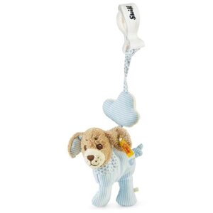 Мягкая игрушка Steiff Good Night Dog Pendant Blue (Штайф Собачка Подвесная Погремушка Спокойной ночи голубая 12 см) в Москве от компании М.Видео