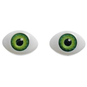 Глаза, набор 8 шт, размер радужки 12 мм, цвет зелёный в Москве от компании М.Видео