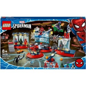 Конструктор LEGO Marvel Super Heroes 76175 Нападение на мастерскую паука, 466 дет. в Москве от компании М.Видео