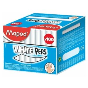 Мел WHITE'PEPS Maped белый, круглый, 100 шт, 948395 в Москве от компании М.Видео