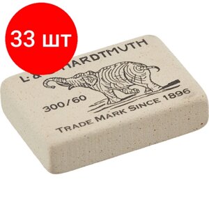 Комплект 33 штук, Ластик KOH-I-NOOR 300/60 каучуковый Чехия в Москве от компании М.Видео