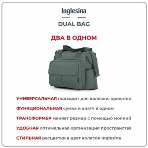 Сумка для коляски Inglesina DUAL BAG, цвет Neptune Greyish в Москве от компании М.Видео