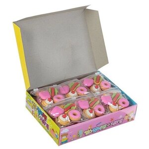 Набор фигурных ластиков "Десерты", 4 штуки, в пакете на зип-молнии, микс (штрихкод на штуке) в Москве от компании М.Видео