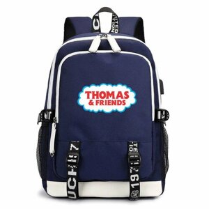 Рюкзак с логотипом "Томас и его друзья" синий с USB-портом №1 в Москве от компании М.Видео