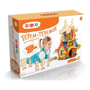 Конструктор, игрушка, сказка Терем-теремок WOODY, деревянный конструктор, кукольный театр, игрушка развивающая в Москве от компании М.Видео