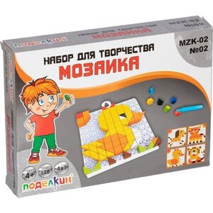 Развивающая игра мозаика детская "Поделкин" MZK-02 №02 Ферма (128 деталей) в Москве от компании М.Видео