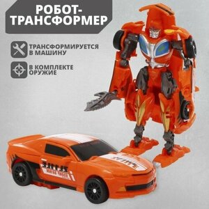 Робот-трансформер Shunqirun "Автобот", трансформируется, оранжевый, пластик, в коробке (339-58) в Москве от компании М.Видео