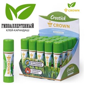CROWN Клей-карандаш, 8 грамм (30 штук в комплекте) (количество товаров в комплекте: 30) в Москве от компании М.Видео