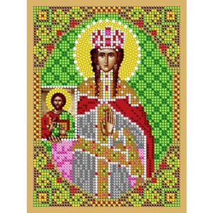 Вышивка бисером иконы Святая Феодора 12*16 см в Москве от компании М.Видео