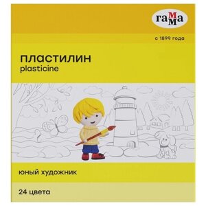 Пластилин ГАММА Юный художник 24 цвета (170820201) 24 цв. в Москве от компании М.Видео