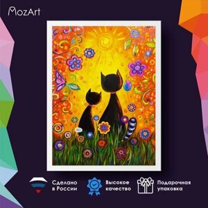 Алмазная мозаика Солнечные коты MozArt в Москве от компании М.Видео