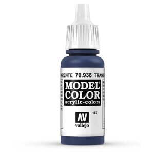 Краска 70938 Vallejo Серии Model Color - Transparent Blue 17ml в Москве от компании М.Видео